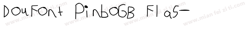 DouFont PinboGB Flas字体转换